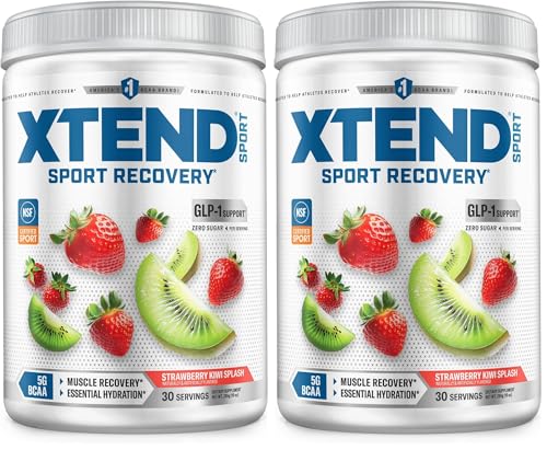 Image of Scivation XTEND Sport BCAA Powder Strawberry Kiwi Splash - Electrolyte Powder for Recovery & Hydration with Amino Acids - 30 Servings,(Pack of 2)