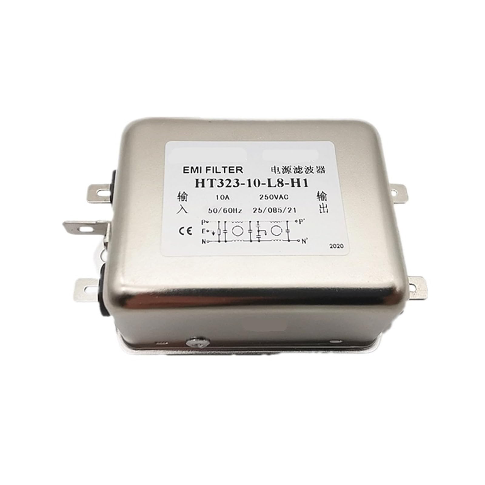 Filtre de Puissance HT323-10-L8-H1 220V 10A pour onduleur EMI