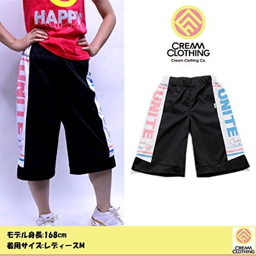 Amazon クリームクロージング Cream Clothing バスケットパンツ バスパン レディースm ブラック アクティブロングパンツ 通販