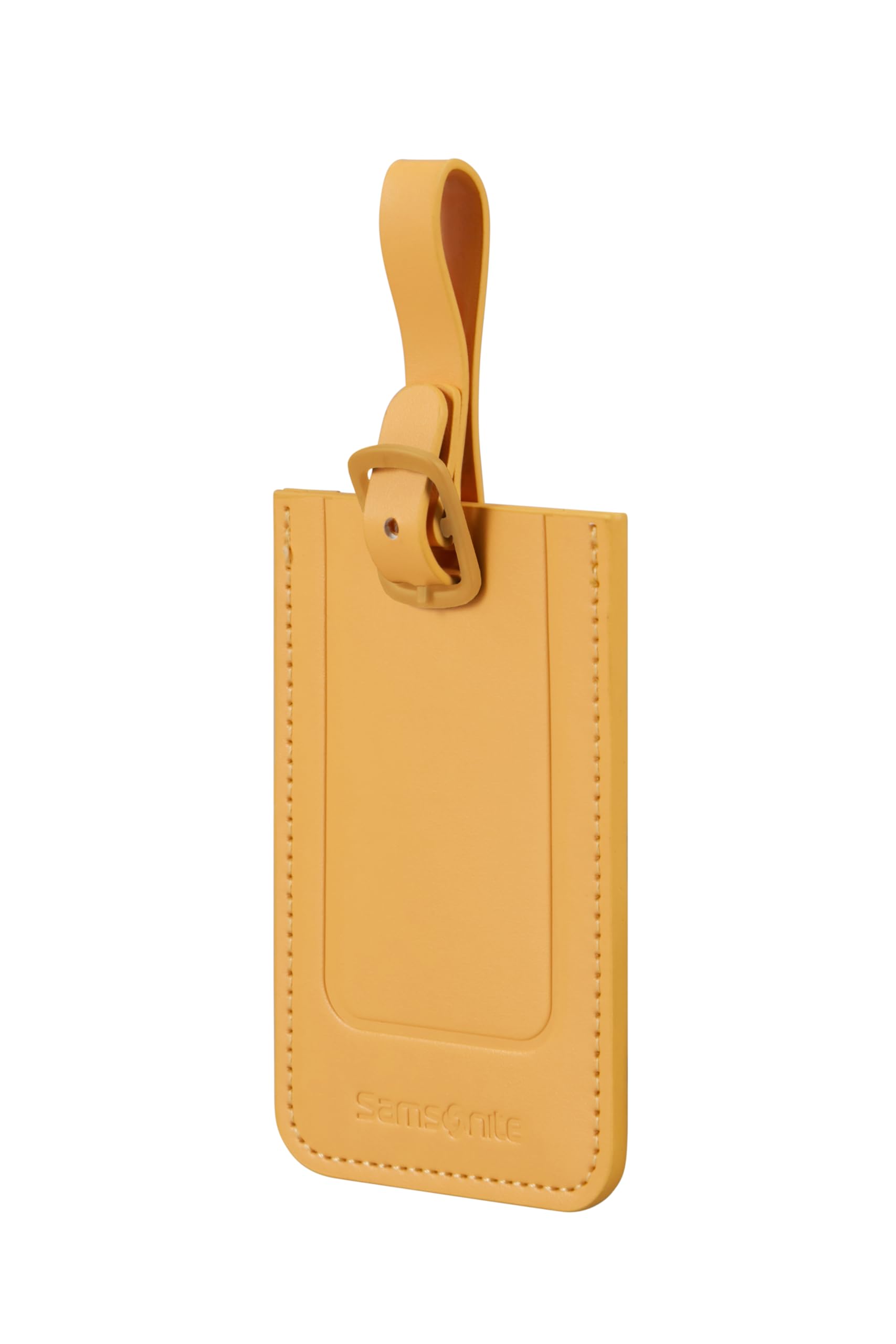 Samsonite TA Revolution - Luggage Tag Set (2 Pieces), Tags for suitcases and Bags, with Adjustable Strap, Address Card, Privacy Flap, Yellow