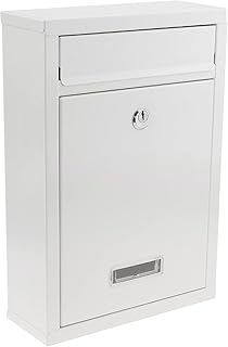 Kippen 10006AC - Boîte aux Lettres modèle Mail de Couleur crème. Dimensions : 320 x 215 x 90 mm.