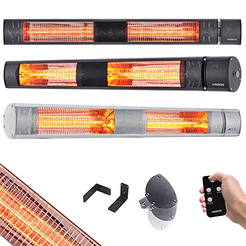 Arebos Calefactor Bajo Consumo | 3000 W | Calefactor Electrico con Mando a...