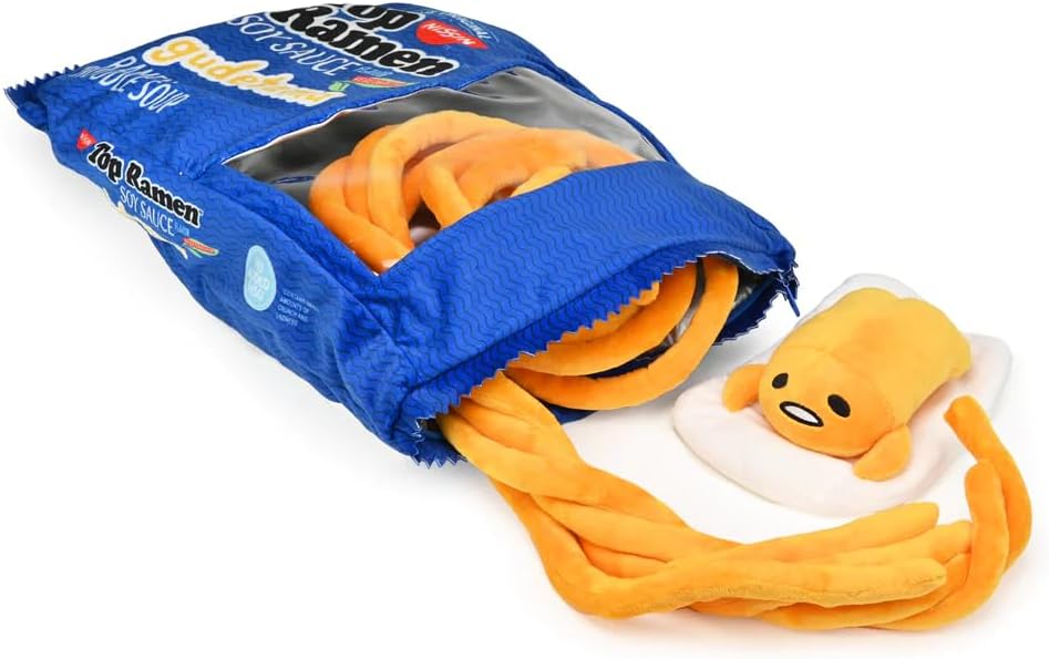 Kidrobot Top Ramen x Gudetama Soy Sauce Interactive Plush