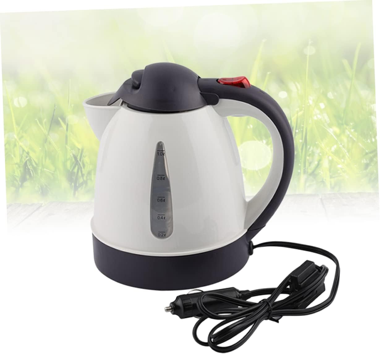 Mobestech Electric Kettle for Car 12V 150W Water Heater Auto Shut-off Fast Boiling Travel Tea Kettle Portable for Camping and Road Trips