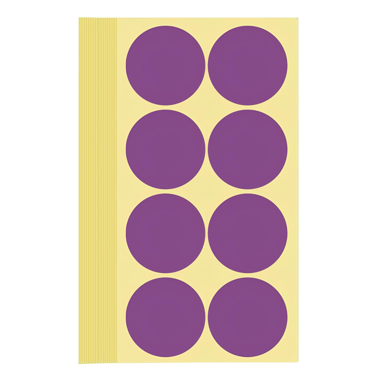 240 Pieces Coloured Dot Stickers Purple, 50 mm Sticky Round Color Coding Labels, 2" inch Self Adhesive Circle Price Stickers Dot Labels for Office, School, Calendar, Organizing