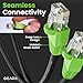 GEARit RJ45 Cat-6 Ethernet Patch Cable, 10Gpbs Transfer Speed, Gold-Plated Connectors, Copper Clad, Outdoor, UV Resistant, Direct Burial, Waterproof, Durable, 25 Foot (7.6 Meters), Black