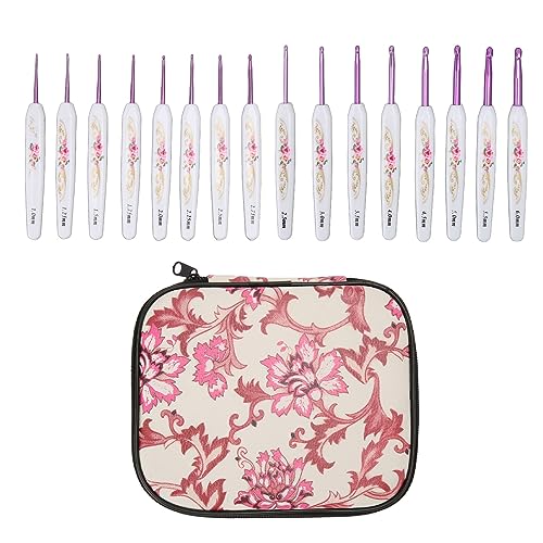 Kit de crochets ergonomiques pour tricoter sans douleur aux mains avec sac