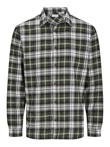 Image of Jack & Jones Men Cotton Blend Solid Regular Fit Shirt