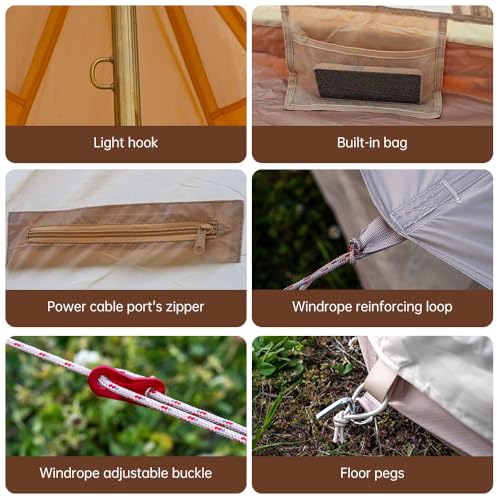 Bell Tent with Stove Jack 13.1ft