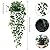 Whonline Artificial Hanging Plants Small Fake Potted Plants, Faux Plants for Indoor Outdoor Aesthetic Office Living Room Shelf Decor (1 Pack)