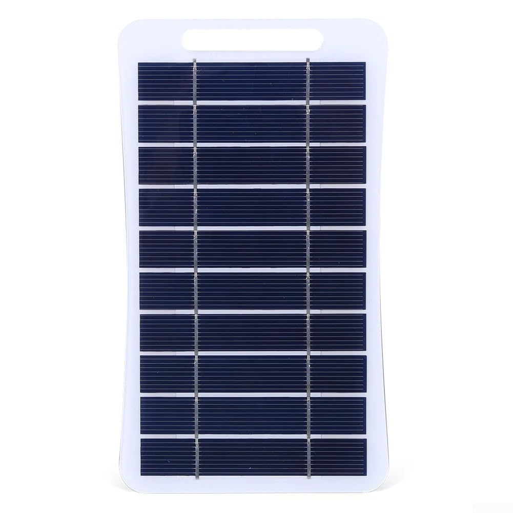 Pannello solare portatile impermeabile da 2 W 5 V per telefono cellulare, campeggio, escursionismo, ricarica, alta efficienza di conversione, pannello solare per campeggio ed escursionismo