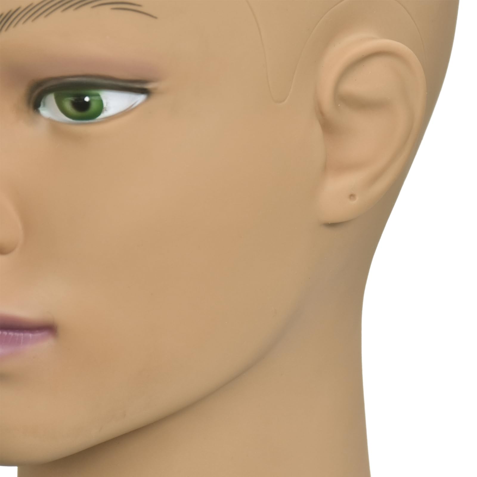 Testa Balda Mannequin Professionale Parrucca Cosmetologia per Sciarpa Display Maschera Vetri con Morsetto da Tavolo