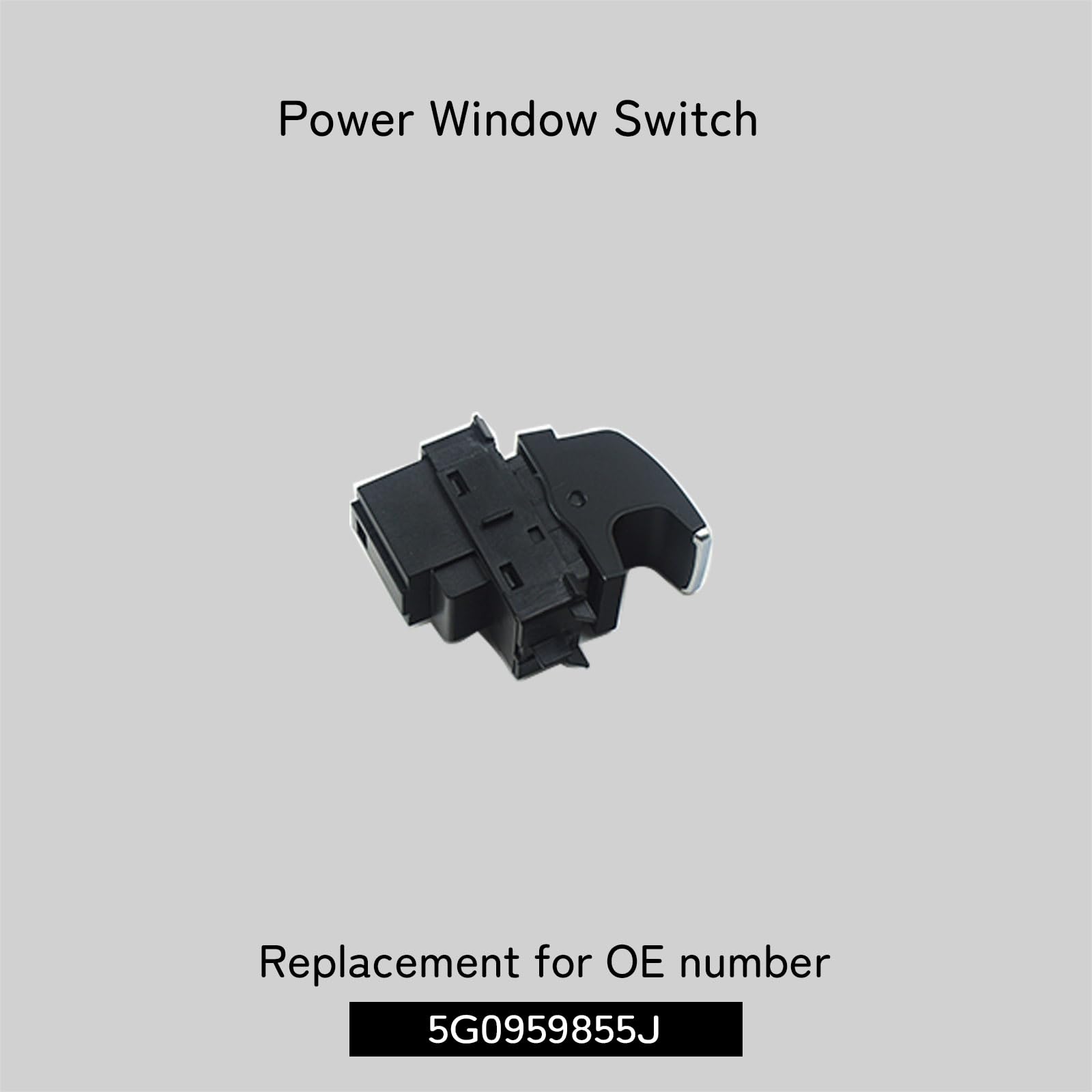 VW024 Schalter für elektrische Fensterheber 5G0959855J kompatibel mit Atlas Crafter Golf MK7 GTI Polo Passat Taigo Taos T-Cross Touareg T-Roc Transporter Karoq Kodiaq Superb Tarraco Ateca