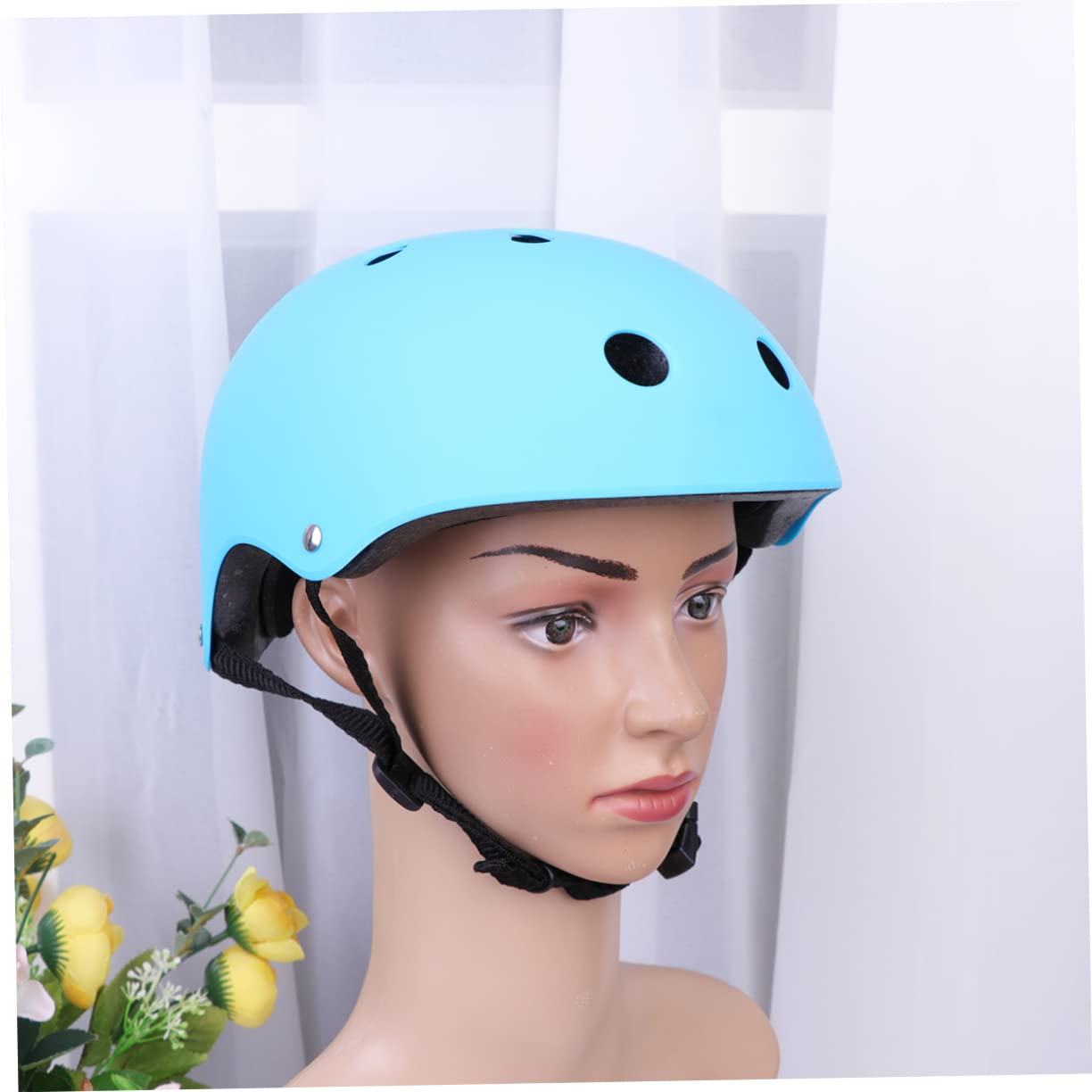 BESPORTBLE 2 Pièces Casque de Skate Casques de Skateboard de brouette de vélo Skate Adulte Roller de Patinage Accessoire de vélo de sécurité Blue