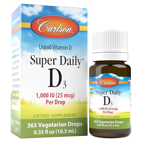 Carlson Super Daily D3 1000 IU (25 mcg) per Drop 365 Drops (10.3 mL)