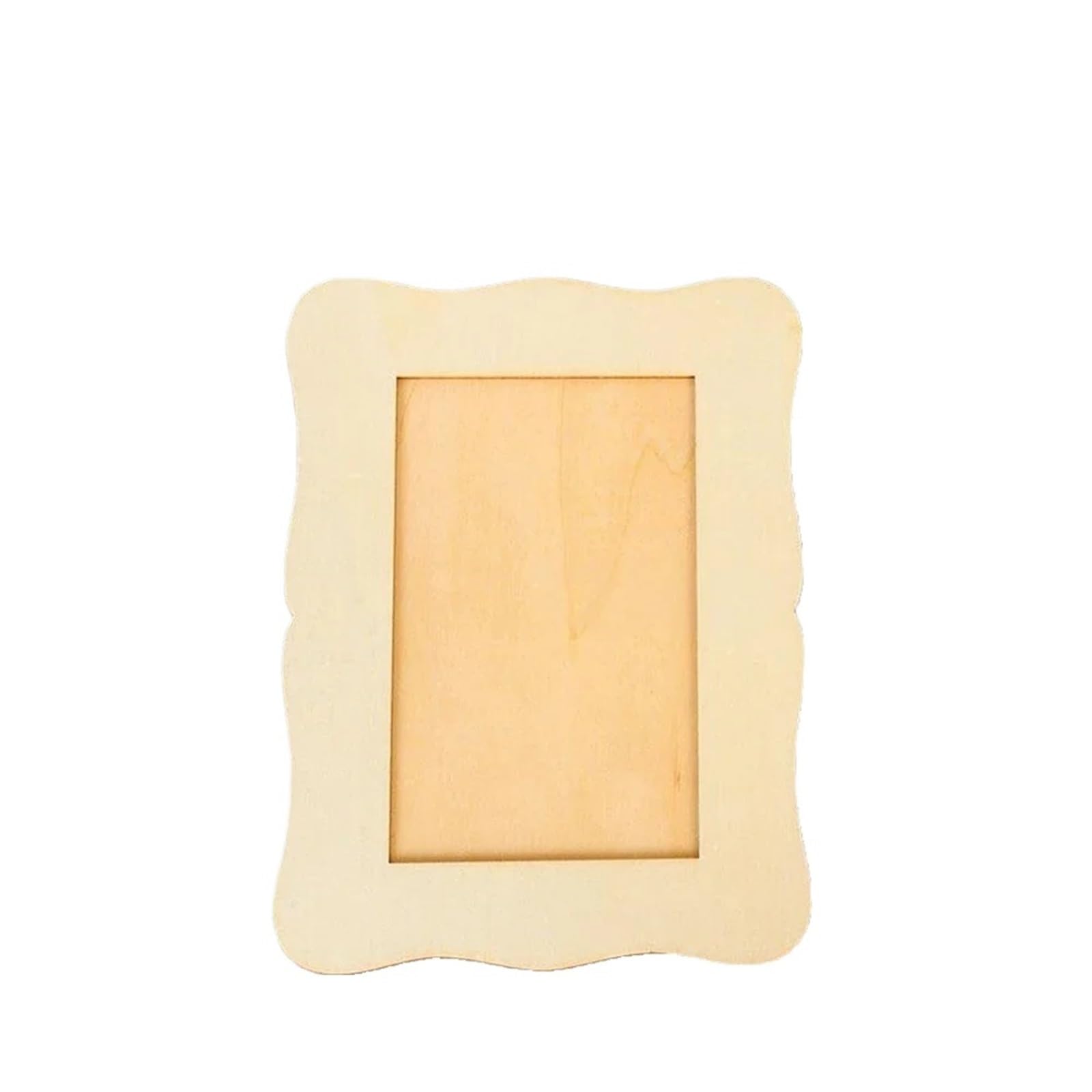Wooden Picture Frames 4-80PCS Wooden DIY Photo Frame Unfinished Blank for Hand Painting for Tabletop Displays Wedding Decor(4pcs)