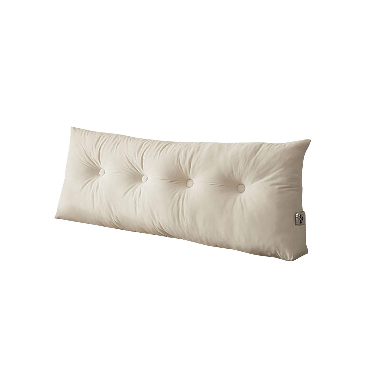 Bed Backrest Pillow with Plans for Shoulder and Lumbar Assistance 47.24" Large Triangle Reading Pillow Sofa