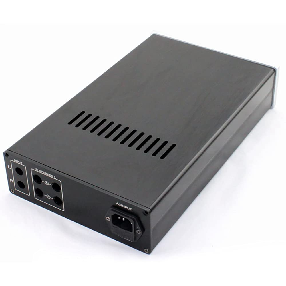 BoîTier D'Amplificateur, LM3886 Tout en Aluminium Châssis D'Amplificateur Bricolage BoîTier D'Amplificateur Audio avec Prise de Courant