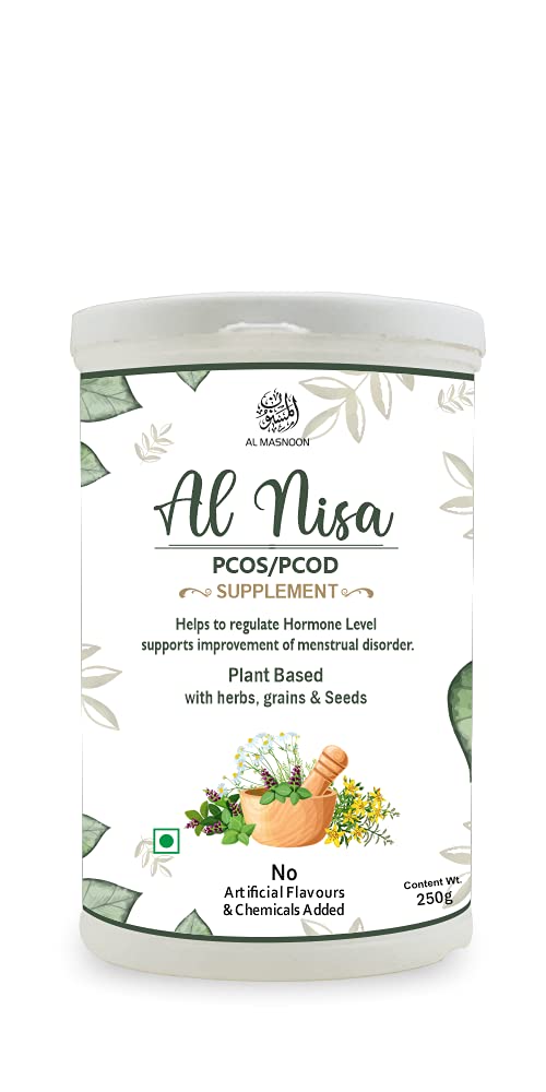 AL MASNOON Al Nisa Powder for Pcod/Pcos Plant Based 250g (PACK OF 1) 100% Natural