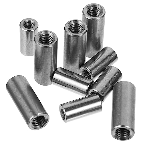 Unomor 10pcs Stainless Steel Extended Welding Nut Nut and Bolt Set Thread Rod Bar