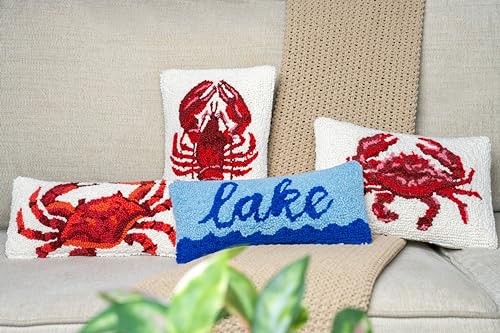 Decorvo Blue Lake Nautical Beach Pillow - 12 x 5 inches Coastal Hook Throw Pillow for Couch or Dorm - Image 5