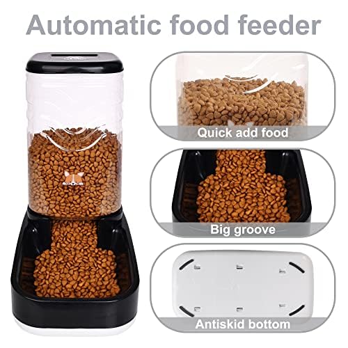 Elevon 4L Automatic Cat Feeder – Programmable Dog & Pet Food Dispenser with 10s Voice Recorder, Portion Control, Desiccant Bag, Large Capacity for Small Large Pets,