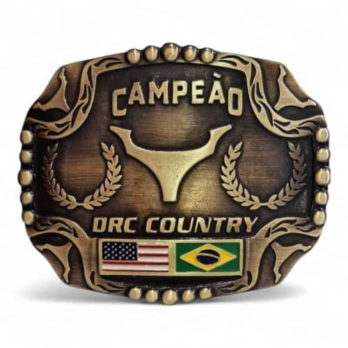 Fivela Rodeio Campeão, Estilo Country, Modelo Cowboy Original DRC