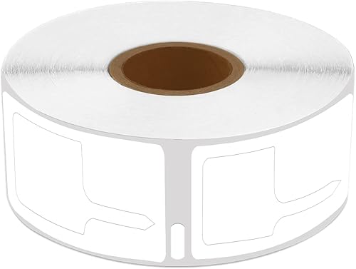 Miniatura 4 de 20 rollos (400 etiquetas/rollo) compatibles con Dymo LabelWriter 30373 - Etiquetas adhesivas de cola de rata, 2 unidades, 7/8 x 15/16 pulgadas (no