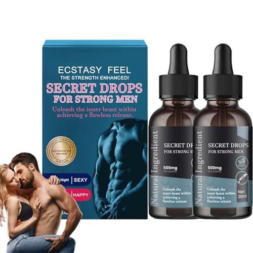 Gotas secretas para hombres fuertes, gotas felices secretas, mejoran la sensibilidad y el placer,...