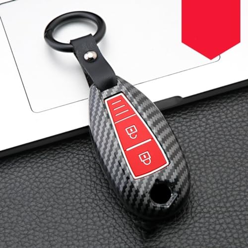 Accessoire clé Suzuki carbone rouge pour look urbain en Vitara et S-Cross