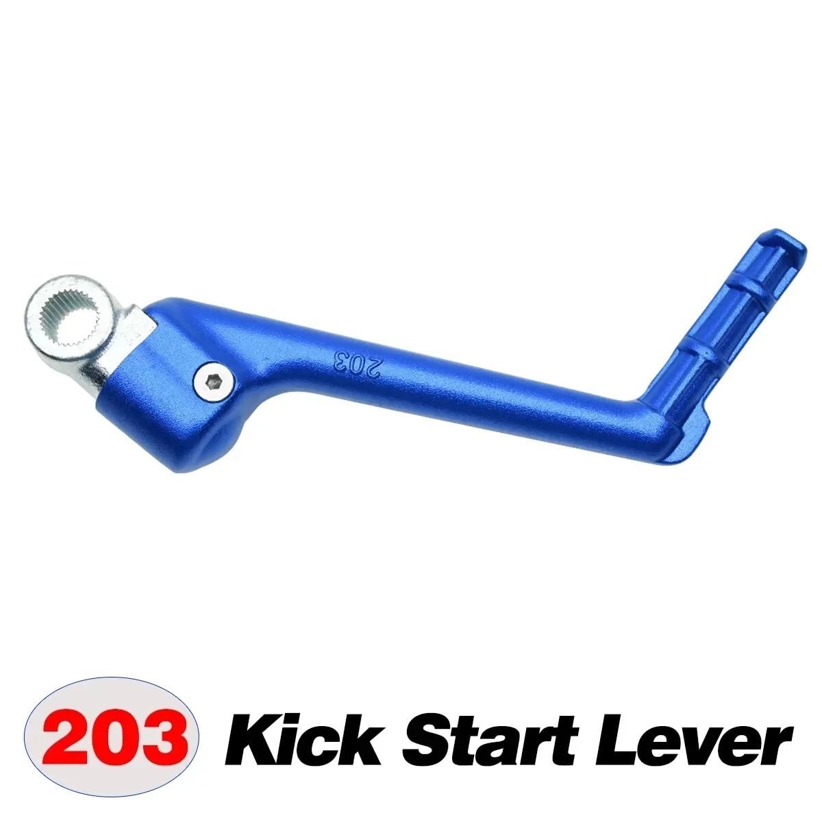 Adatto per Yamaha YZ WR 125 250 250X 250F 250FX 450FX YZF Parti di Motocross Forgiato Kick Start Leva di Avviamento Pedale Pedivella Accensione Moto(Kick Start Lever 203)