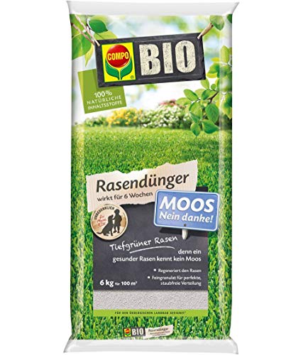 Compo Organic Lawn Fertiliser Moss No Thanks. 6kg
