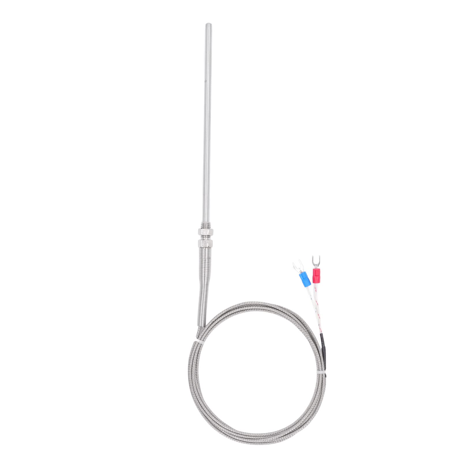 Respicefinem Berm K Type Thermocouple Temperature Sensor Sensitive and for Temperature Detection Maintenance and Control with 5 in Probe Length 6 6 Ft Wire and Measuring of 0 (2m)