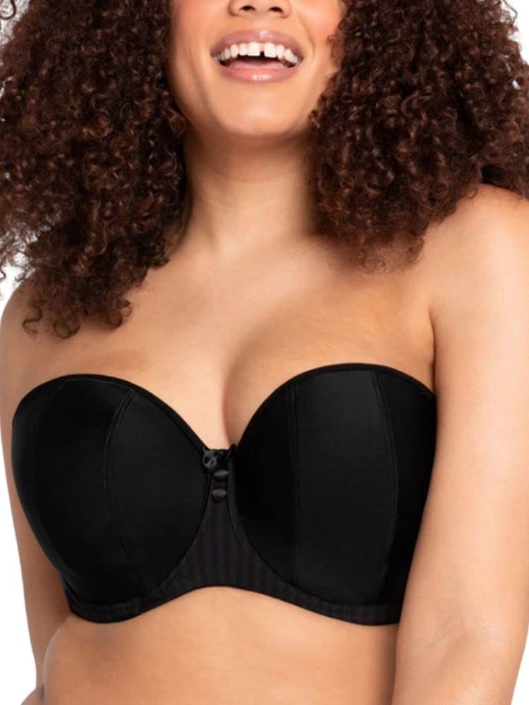 Curvy Kate Women's Luxe Strapless Multiway Everyday Bra, Black, 30D