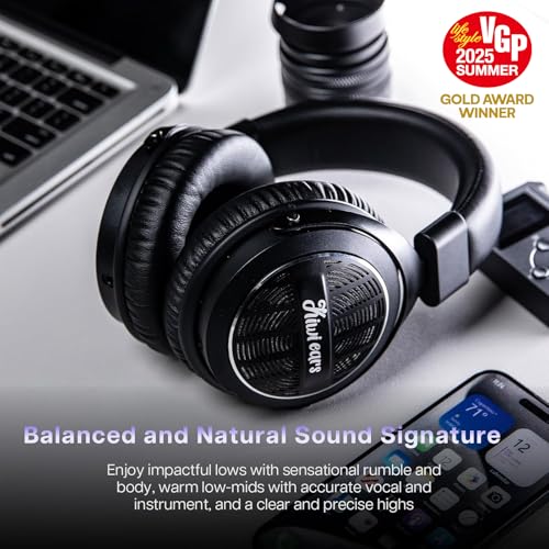 Image of Linsoul Kiwi Ears Ellipse Studio-Grade Open Back Over-Ear Headphones