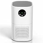 Abriday Air Purifier for Large Rooms with True Hepa Activated Carbon Filter, Smart Sensor, Real Time Indoor Feedback, Four Auto Modes, 25dB Ultra Quiet, for Smoke, Wildfire Smoke, Pets, Dust, Pollen