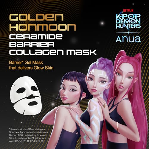 Image of ANUA Home Care Duo, Collagen Retinol Refining Gua Sha Cream & Ceramide Barrier Collagen Mask, Face Cream with Mask For Lifting & Hydrating, Daily Moisturizer, KPop Demon Hunters, Korean Skincare