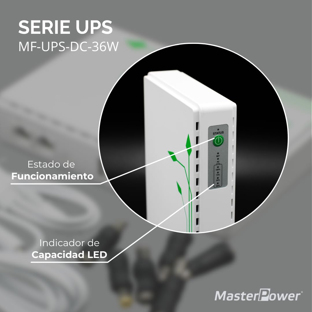 Kitbox Mini UPS Groupes De Continuité Avec 8800 MAh Power Bank Pour Routeur Sans Fil, Modem, Surveillance, VOIP, Webcam, Caméra De Surveillance, Etc