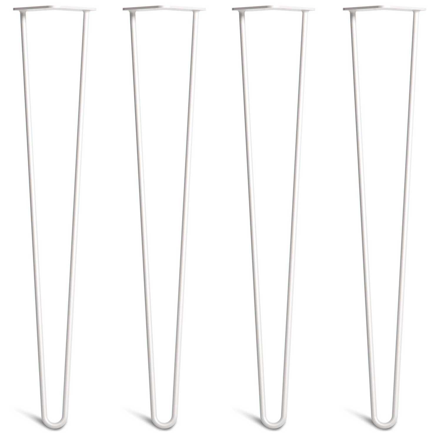 Desk & Dining Hairpin Legs, 71cm, White