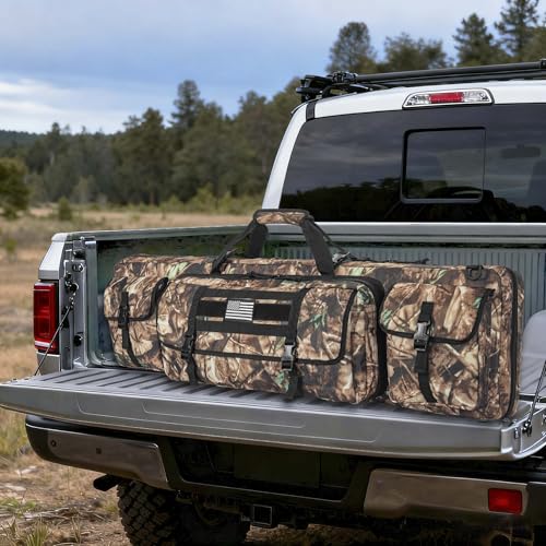 Image of 28 /32 /36 /42 /46 /48 /51 /55 inch Double Rifle Case Soft Gun Bag Tactical Backpack | Portable Long Rifle Bag for Outdoor Hunting Shooting, Gun Case Firearm Storage & Transportation, Hunting Shooting Range