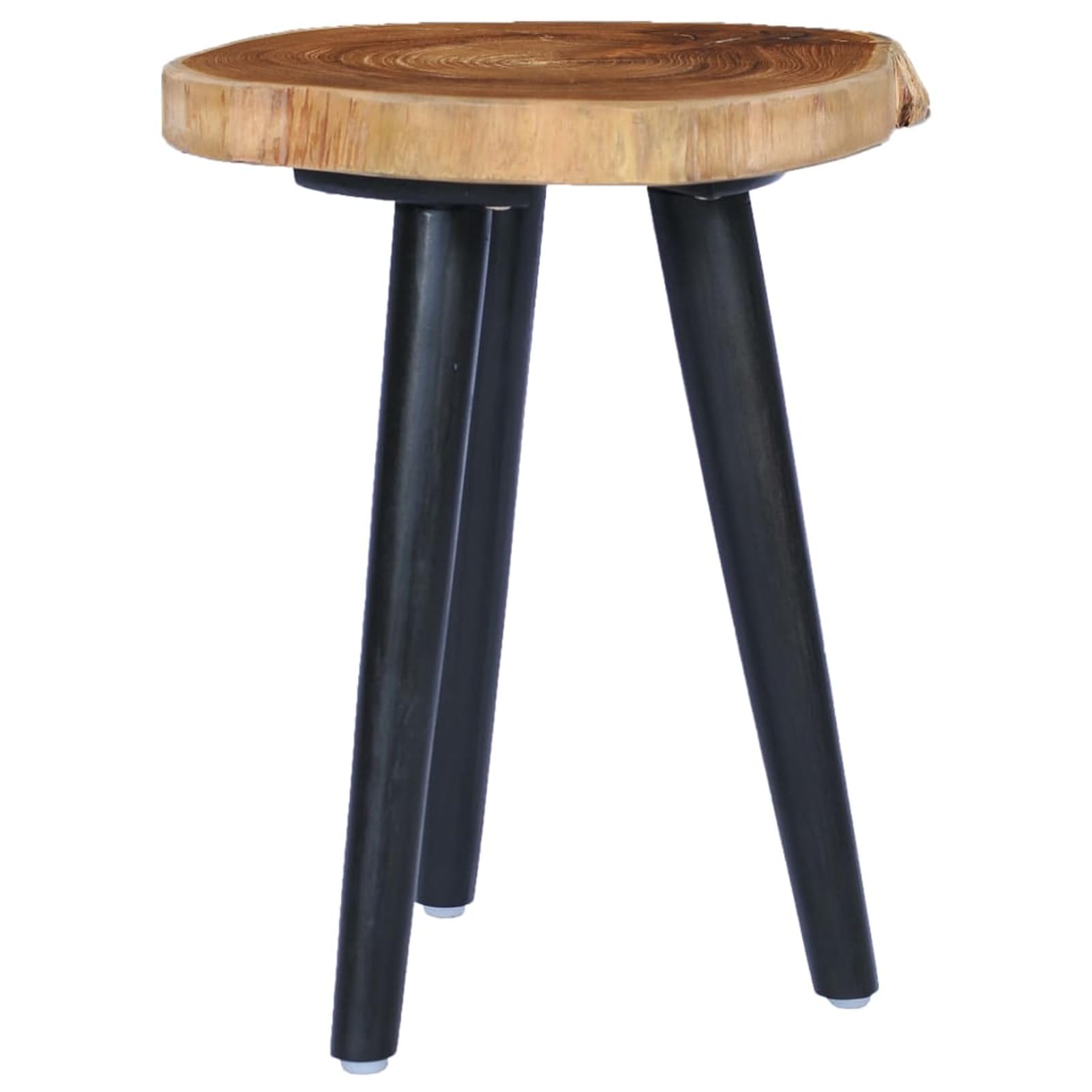 Homgoday Table basse 40 x 45 cm en teck massif, table d'appoint, table d'appoint pour salon, salle de réception d'invités, chambre à coucher et mobilier de bureau