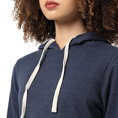 Image of Campus Sutra Women cotton Premium Zipper Hoodie-Grey