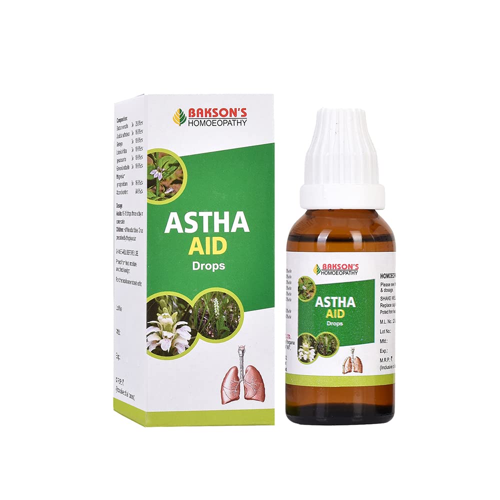 Dr. Bakshi's BAKSON'S HOMOEOPATHY Astha Aid Drops (30 ml)