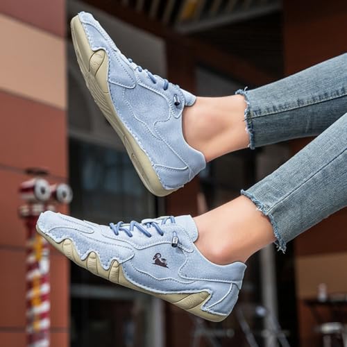 Vogany Shoes Orthopedic Sneakers for Men Women Driving Casual Slip On Shoes Fashion Sneakers Comfort Handmade Chukka Dress Walking Shoe Minimalist Boot Lightweight Commute Shoe Unisex 5