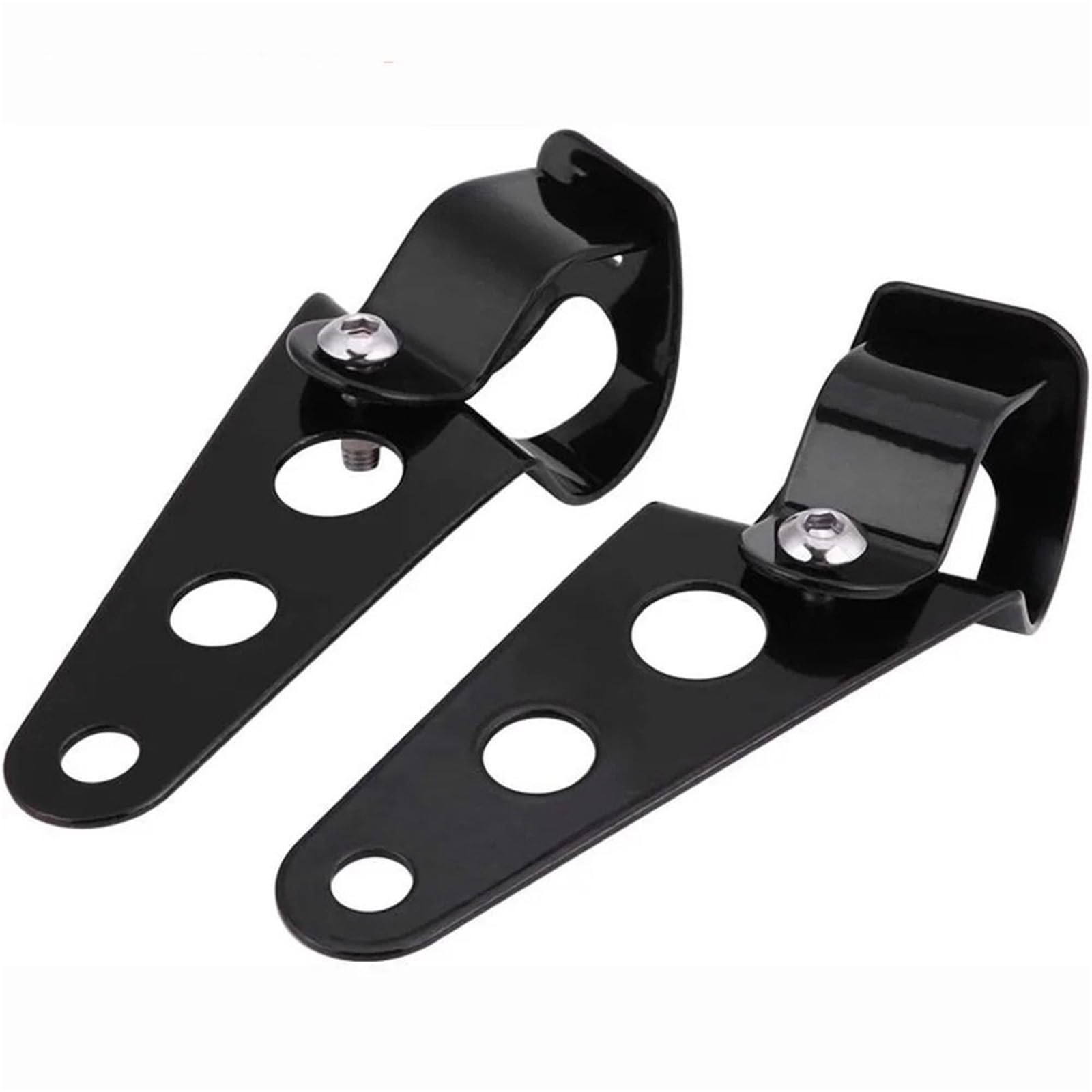 Geardrivex 2Pcs 27-36Mm Headlight Bracket Universal Metal Motorcycle Headlights Mount Brackets Motorbike Clamp Fork Adjustable Moto Modified Lights(2Pcs 27-36Mm)