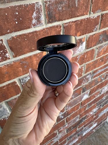 Fleur de Vie Velvety Powder Eyeliner and Brow Filler, Versatile Wet or Dry Application, Black