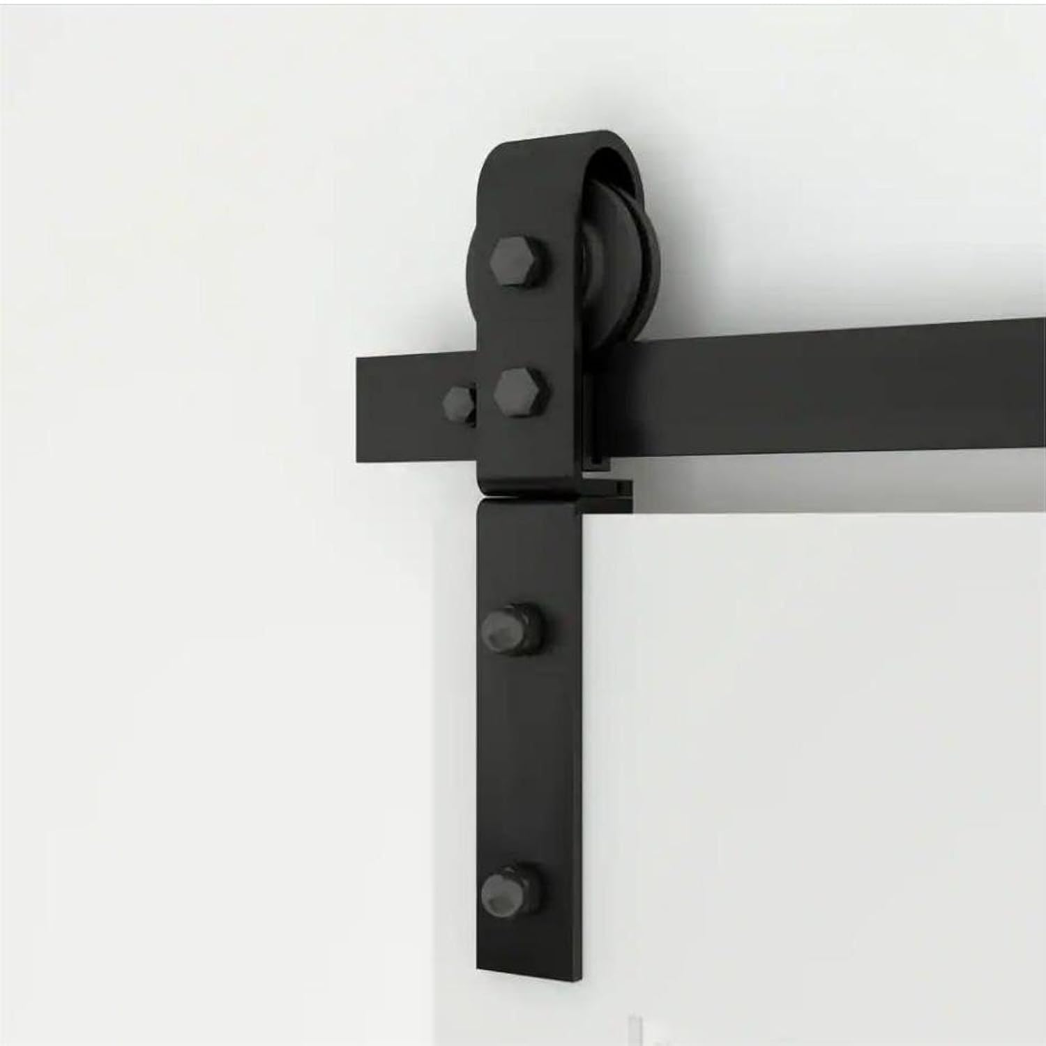HOCONNIE 200cm/6.6FT Bi-vouwende Schuif Schuurdeur Hardware Schuurdeur Kit met Schuifdeur Track Bespaar Ruimte voor 4 Deuren