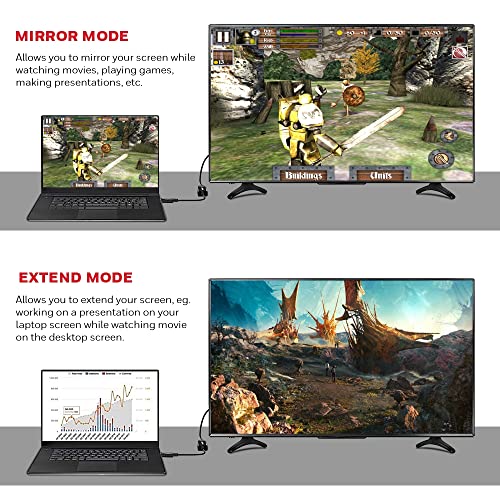 Honeywell Display Port to HDMI Adapter, 4K 3D Resolution with Surround Sound Audio Support, Male-Female Adapter, Compatible with LED Displays,... - Image 6