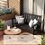 Devoko Outdoor Bench, HDPE Garden Bench Weatherproof, 2-Person 800 LBS Heavy Duty Patio Bench for Outdoors, Patio, Porch, Backyard (Black)