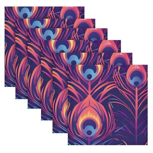 Servilletas de Tela Multicolor Pack x6 20x20 in miniatura 2